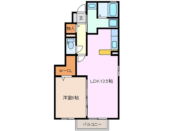 霞ケ浦駅 徒歩17分 1階の物件間取画像